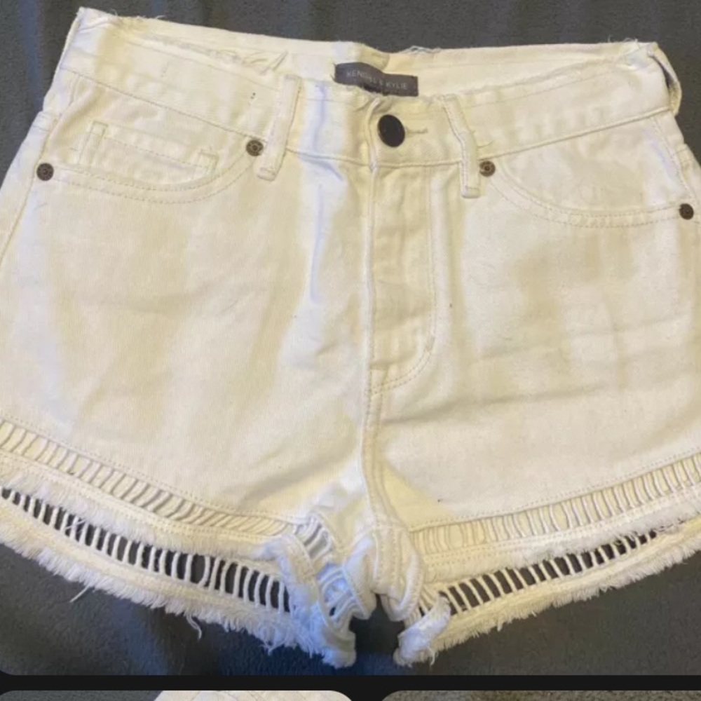 KENDALL + KYLIE Juniors' White Jean Shorts